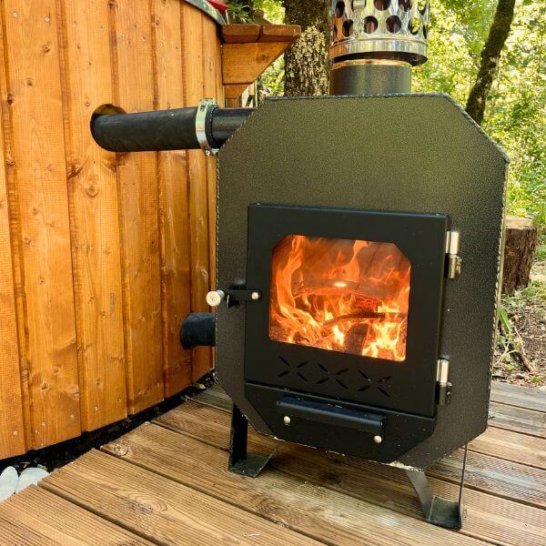 Jacuzzi feu de bois Tiny House Astéria